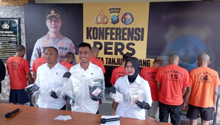 8 Tersangka Kasus Narkotika Diamankan Polresta Tanjung Pinang, Diantaranya Oknum Aparatur Pemerintah